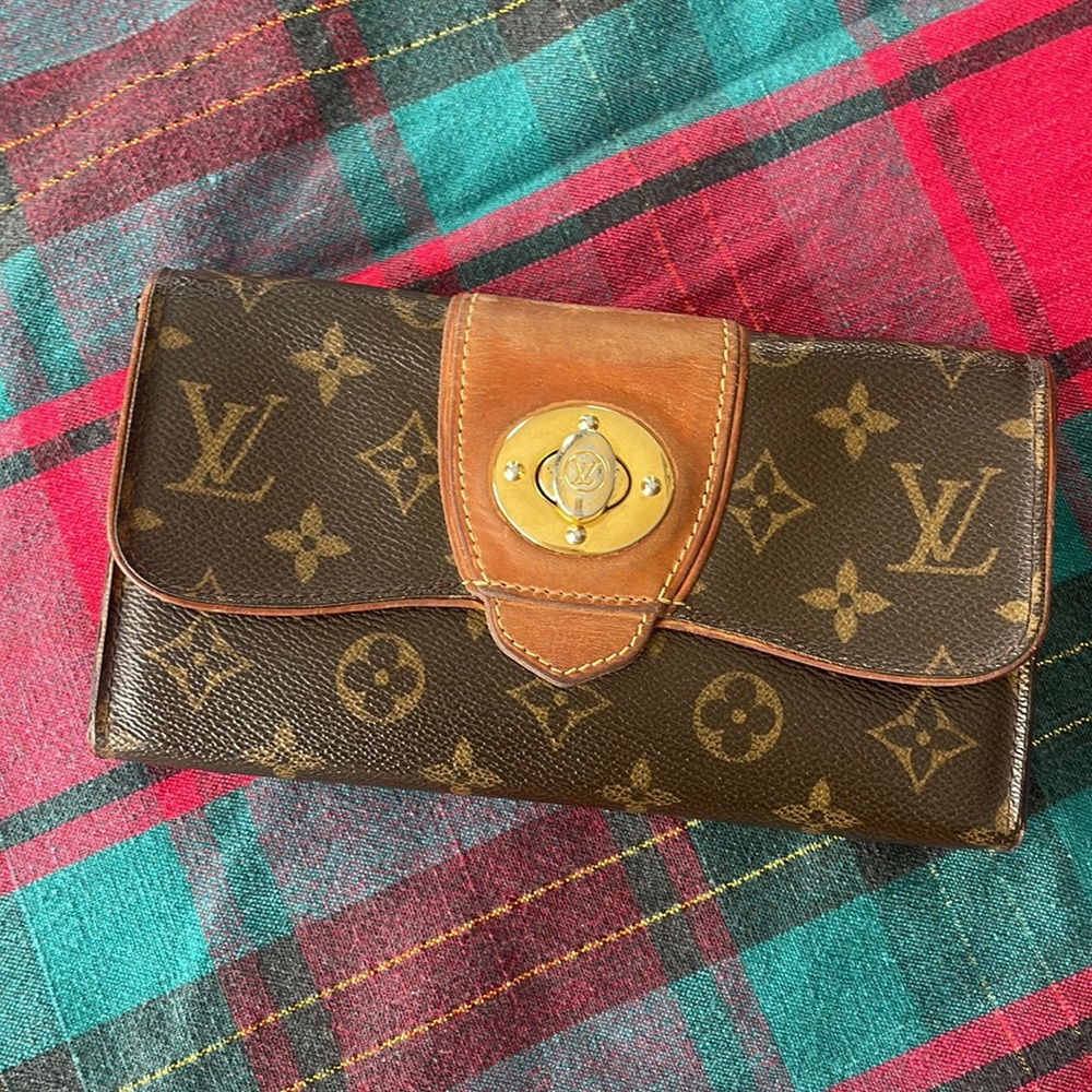 Authentic Louis Vuitton Monogram Portefeiulle Boeshi Long Bifold Wallet Clutch
